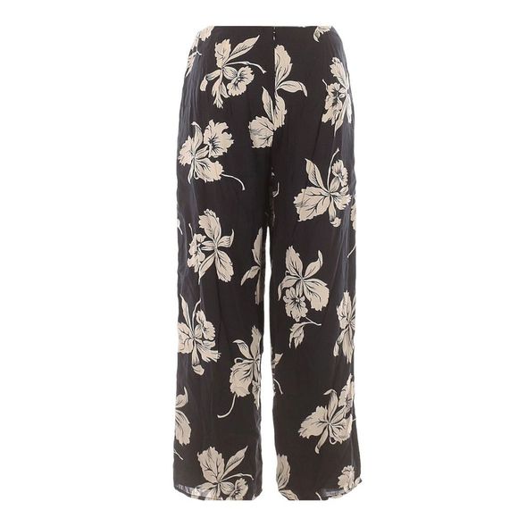 Floral Pants - Amuse Society Wide Leg Black and White flowers - Picture 2 of 3